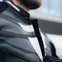 Giubbotto Moto Pelle Rebelhorn VANDAL Nero Bianco -Dainese Italia giubbotto moto pelle rebelhorn vandal nero bianco 231556