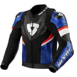 Giubbotto Moto Pelle Rev'it HYPERSPEED 2 PRO Nero Blu