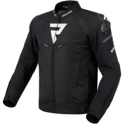 Giubbotto Moto Tessuto Rebelhorn VANDAL Nero Bianco