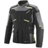 Giubbotto Moto Touring Ixon MIDGARD Nero Grigio Giallo Fluo