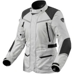 Giubbotto Moto Touring Rev'it VOLTIAC 3 H2O LADIES Argento Nero