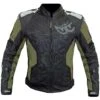 Giubbotto Moto Traforato Berik 2.0 NJ-173315 Mesh Air Sfoderabile Nero Verde