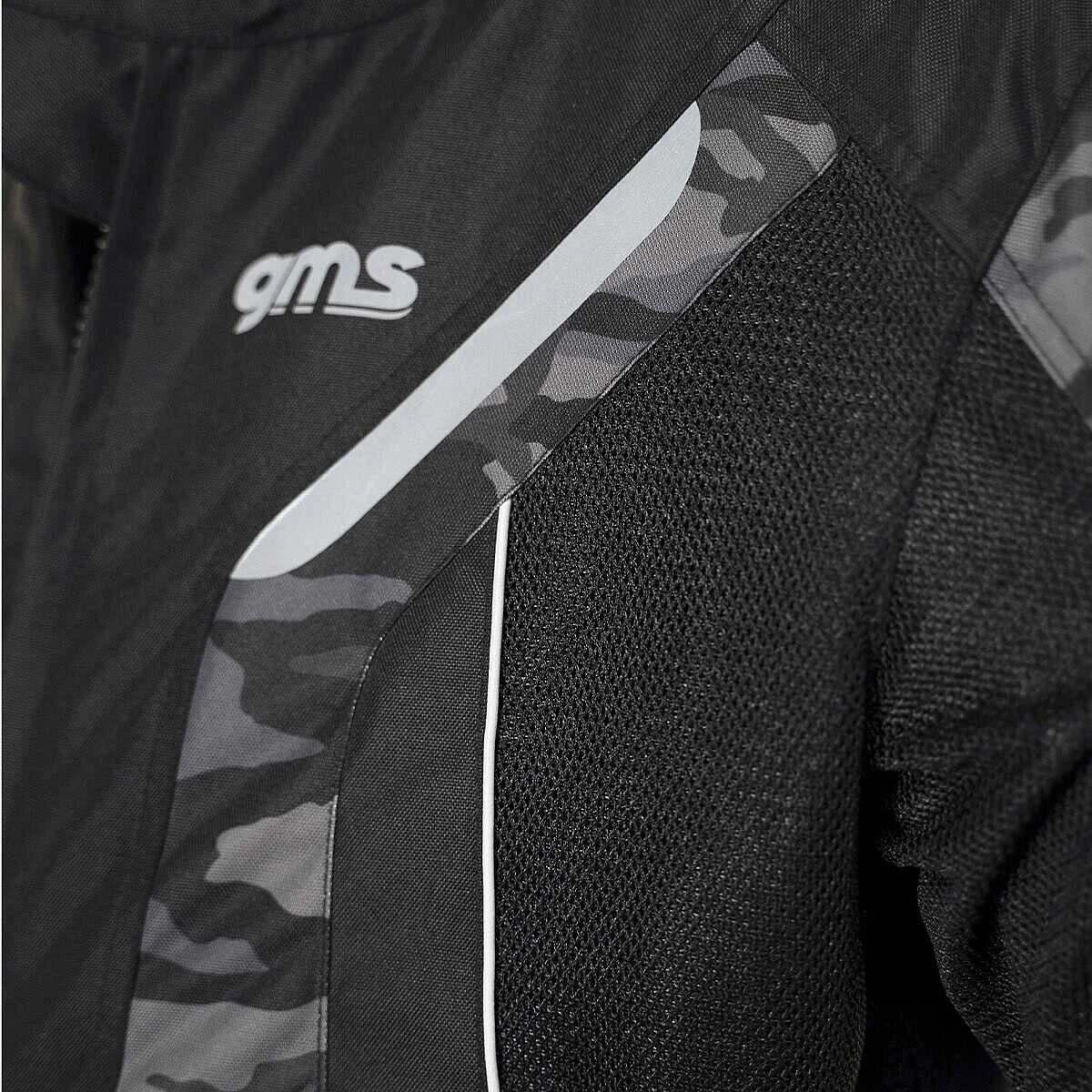 Giubbotto Moto Traforato GMS VENTURA Nero Camouflage 5 Giubbotto Moto Traforato GMS VENTURA Nero Camouflage - Image 5