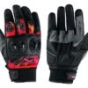 Guanti Moto A-Pro In Pelle E Tessuto Fender Rosso