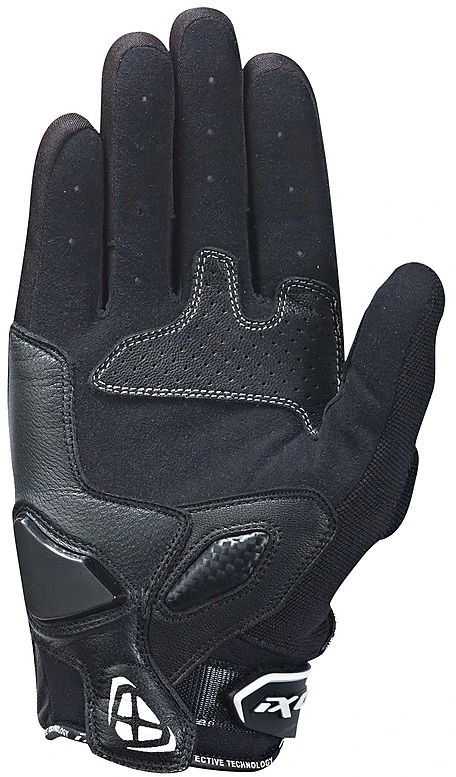 Guanti Moto In Pelle E Tessuto Estivo Ixon RS DRIFT Nero Bianco 2 Guanti Moto In Pelle E Tessuto Estivo Ixon RS DRIFT Nero Bianco - Image 2