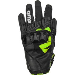 Guanti Moto In Pelle GMS CURVE Nero Verde