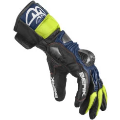 Guanti Moto In Pelle Racing Berik 2.0 195102 Nero Blu Giallo Fluo -Dainese Italia guanti moto in pelle racing berik 2 0 195102 nero blu giallo fluo 221152 zoom