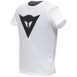 Maglia Bambino Casual Dainese T-Shirt Casual LOGO KID Bianco Nero