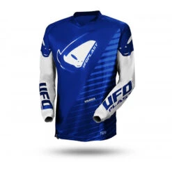Maglia Bambino Moto Cross Enduro Ufo KIMURA Blu Bianco