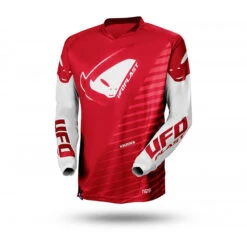 Maglia Bambino Moto Cross Enduro Ufo KIMURA Rosso Bianco