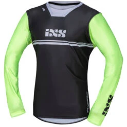 Maglia Cross Enduro Moto Ixs TRIGGER MX 4.0 Antracite Verde Fluo Bianco