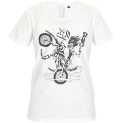 Maglia Da Moto In Tessuto Da Donna ACERBIS SP CLUB WHEELIE LADY Bianco