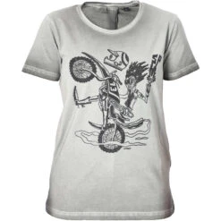 Maglia Da Moto In Tessuto Da Donna ACERBIS SP CLUB WHEELIE LADY Grigio Chiaro