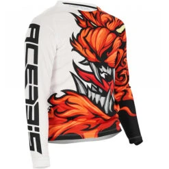 Maglia Moto Cross Enduro Bambino Acerbis Mx Two J-Kid Arancio Bianco