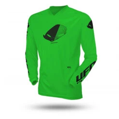Maglia Moto Cross Enduro Da Bambino Ufo SLIM RADIAL Verde Fluo