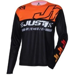 Maglia Moto Cross Enduro Just1 J-COMMAND Competition Nero Arancio
