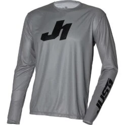 Maglia Moto Cross Enduro Just1 J-ESSENTIAL Grigio Nero