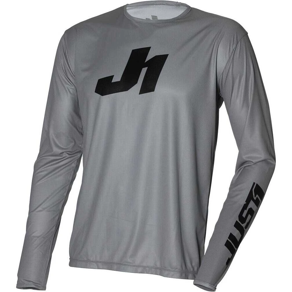 Maglia Moto Cross Enduro Just1 J-ESSENTIAL Grigio Nero 1 Maglia Moto Cross Enduro Just1 J-ESSENTIAL Grigio Nero
