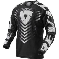 Maglia Moto Cross Enduro Rev'it ROUGHT Nero Bianco