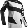 Maglia Moto Cross Enduro Thor S8 Pulse Level Bianco Nero