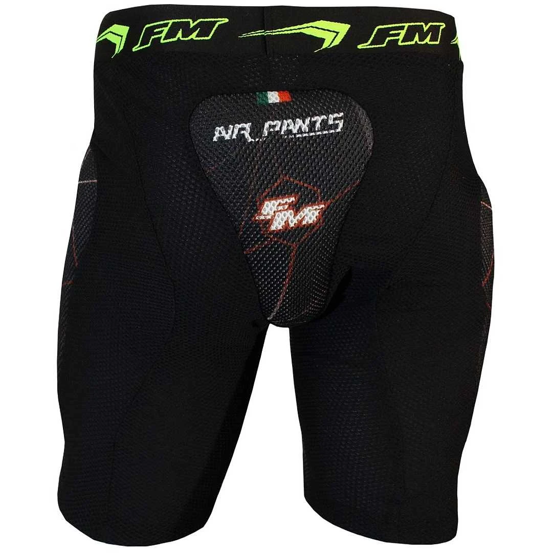Pantaloncini Protettivi Moto Cross Enduro FM Racing Air Pants Nero Rosso 2 Pantaloncini Protettivi Moto Cross Enduro FM Racing Air Pants Nero Rosso - Image 2