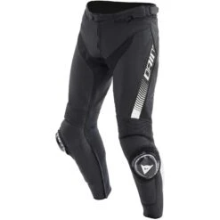 Pantalone Moto In Pelle Dainese SUPER SPEED Nero Bianco