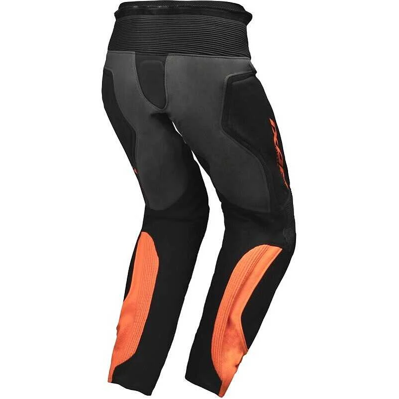 Pantalone Moto In Pelle Ixon VENDETTA PT EVO Nero Antracite Arancio 2 Pantalone Moto In Pelle Ixon VENDETTA PT EVO Nero Antracite Arancio - Image 2
