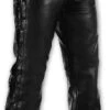 Pantaloni Moto Custom In Vera Pelle A-pro Modello Legend Nero
