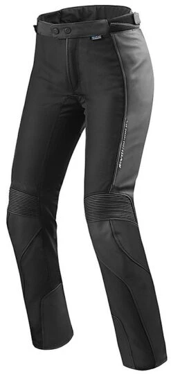 Pantaloni Moto Da Donna In Pelle Rev'it IGNITION 3 Ladies Nero Allungato