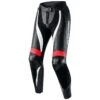 Pantaloni Moto Donna Pelle Rebelhorn REBEL Lady Nero Fluo Rosso Bianco