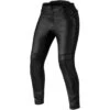 Pantaloni Moto Donna Pelle Rev'it MACI LADIES Nero - ACCORCIATO