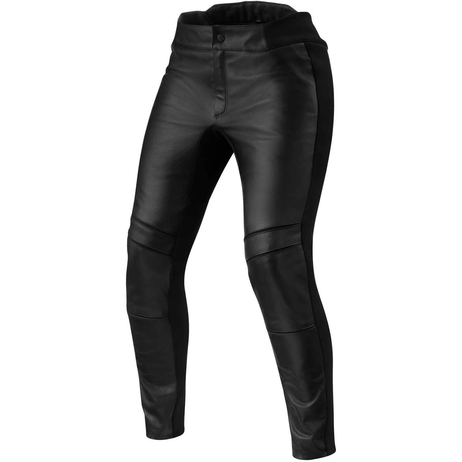 Pantaloni Moto Donna Pelle Rev'it MACI LADIES Nero - ACCORCIATO 1 Pantaloni Moto Donna Pelle Rev'it MACI LADIES Nero - ACCORCIATO