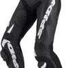Pantaloni Moto In Pelle Racing Spidi RR PRO WARRIOR Nero Bianco