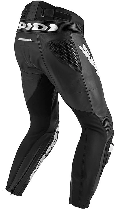 Pantaloni Moto In Pelle Racing Spidi RR PRO WARRIOR Nero Bianco 2 Pantaloni Moto In Pelle Racing Spidi RR PRO WARRIOR Nero Bianco - Image 2