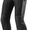 Pantaloni Moto In Pelle Rev'it IGNITION 3 Nero Accorciato