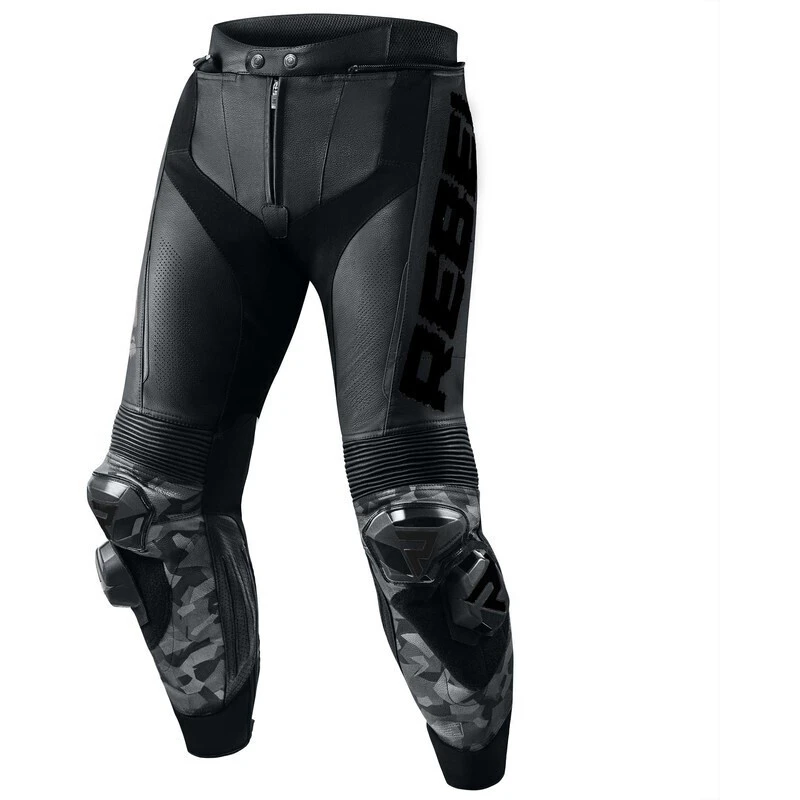 Pantaloni Moto Pelle Rebelhorn REBEL Nero 1 Pantaloni Moto Pelle Rebelhorn REBEL Nero