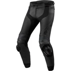 Pantaloni Moto Pelle Rev'it APEX Nero Allungato