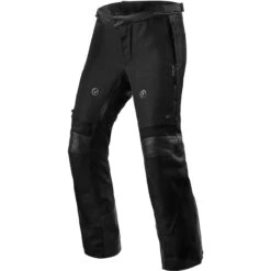 Pantaloni Moto Pelle Rev'it VALVE H2O Nero Allungato