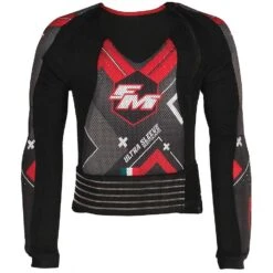 Pettorina Bambino Moto Cross Enduro FM Racing ULTRA SLEEVE KIDS Nero