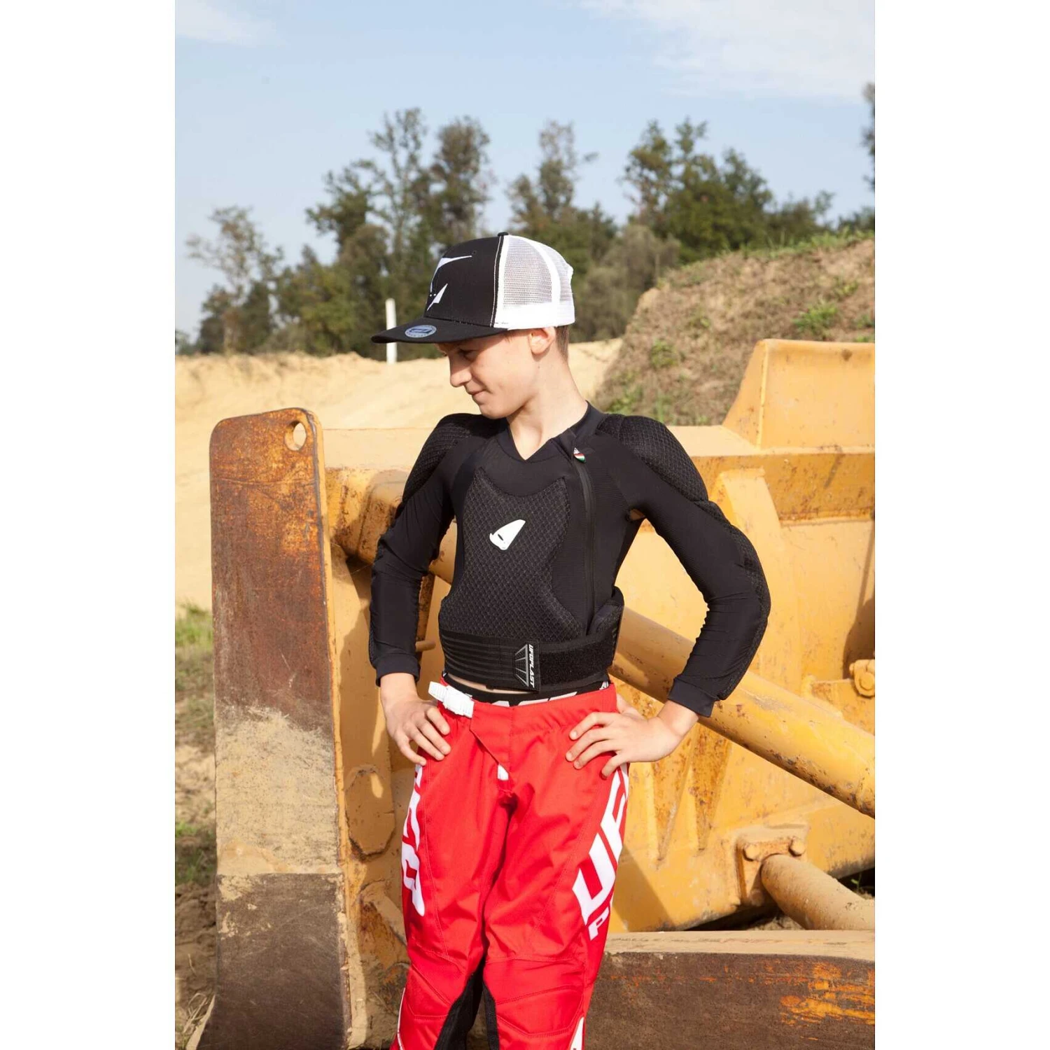 Pettorina Bambino Moto Cross Ufo REBORN MV1 Nero 5 Pettorina Bambino Moto Cross Ufo REBORN MV1 Nero - Image 5