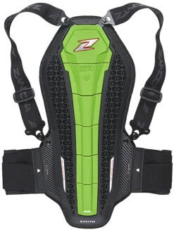 Protezione Paraschiena Moto Zandonà HYBRID BACK PRO X6 Verde Livello 2