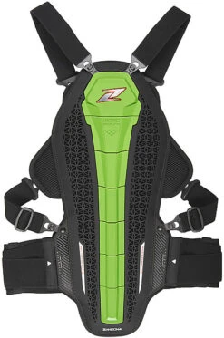 Protezione Schiena + Petto Body Armor Moto Zandonà HYBRID ARMOR X7 Verde Livello 2