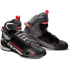 Scarpe Moto Certificate Ixon BULL KINT Nero Bianco Rosso