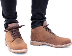 Scarpe Moto Sneakers Harisson Custer Commando Marroni