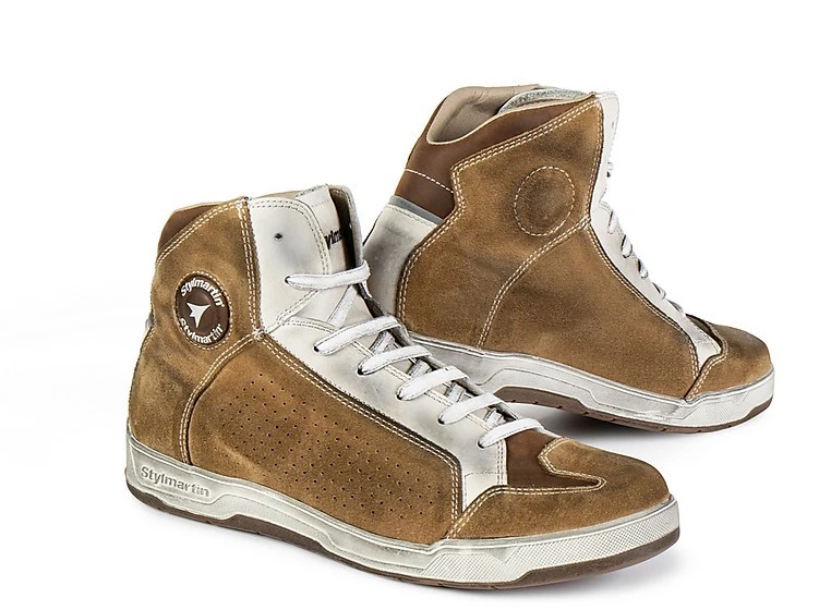 Scarpe Sneaker Moto Certificate Stylmartin COLORADO Cognac Bianco 1 Scarpe Sneaker Moto Certificate Stylmartin COLORADO Cognac Bianco