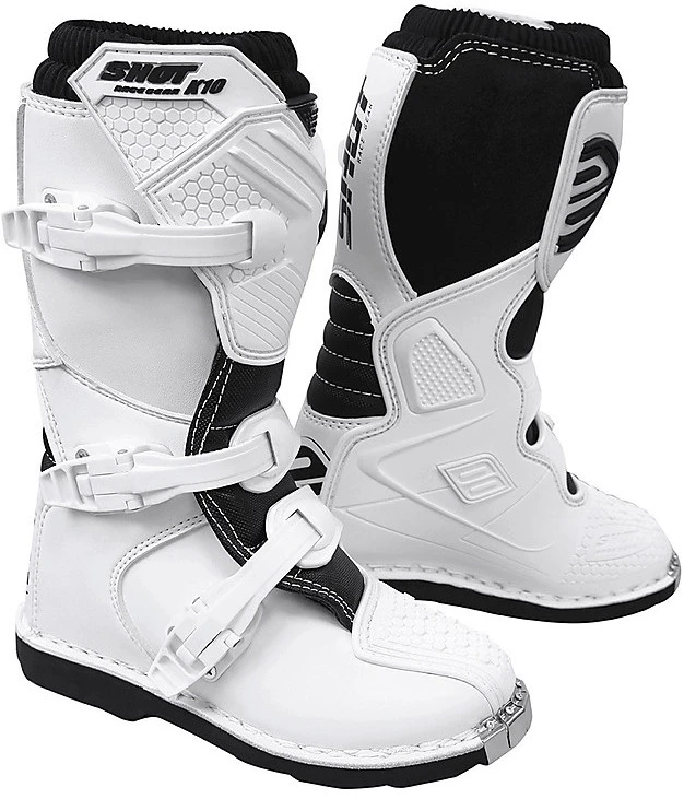 Stivali Bambino Moto Cross Enduro Shot K10 2.0 Uni Bianco 1 Stivali Bambino Moto Cross Enduro Shot K10 2.0 Uni Bianco