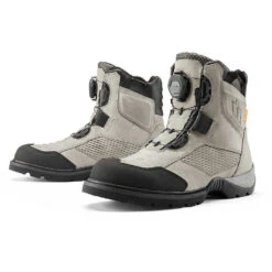 Stivali Moto Bassi Adventure Icon STORMHAWK Grigio