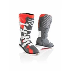 Stivali Moto Cross Enduro CE Acerbis X-RACE Rosso Grigio