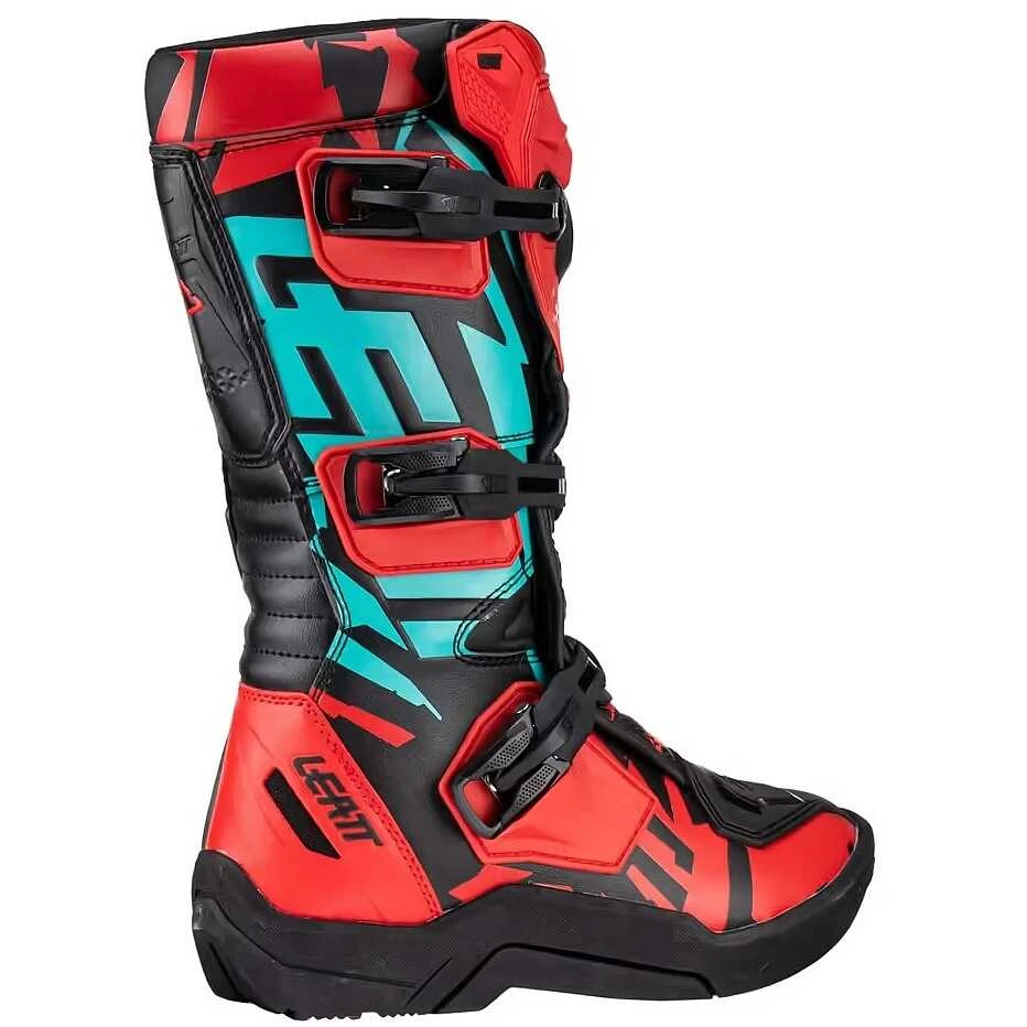 Stivali Moto Cross Enduro Da Bambino Leatt 3.5 Rosso Nero Azzurro 2 Stivali Moto Cross Enduro Da Bambino Leatt 3.5 Rosso Nero Azzurro - Image 2