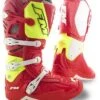 Stivali Moto Cross Enduro FM Racing TYPHOON 2 Rosso Giallo Fluo